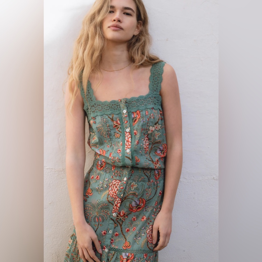LAST FEW Sonmer Martina Dress Aqua - Picture 2 of 3